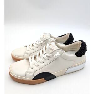 Dolce Vita Zina Lace Up Sneaker Shoes Women's White/Black Size US8 EU38.5